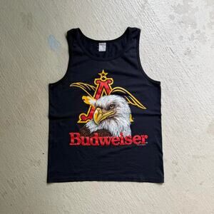 Vintage 80s Budweiser Eagle Men's Tank Top Size S